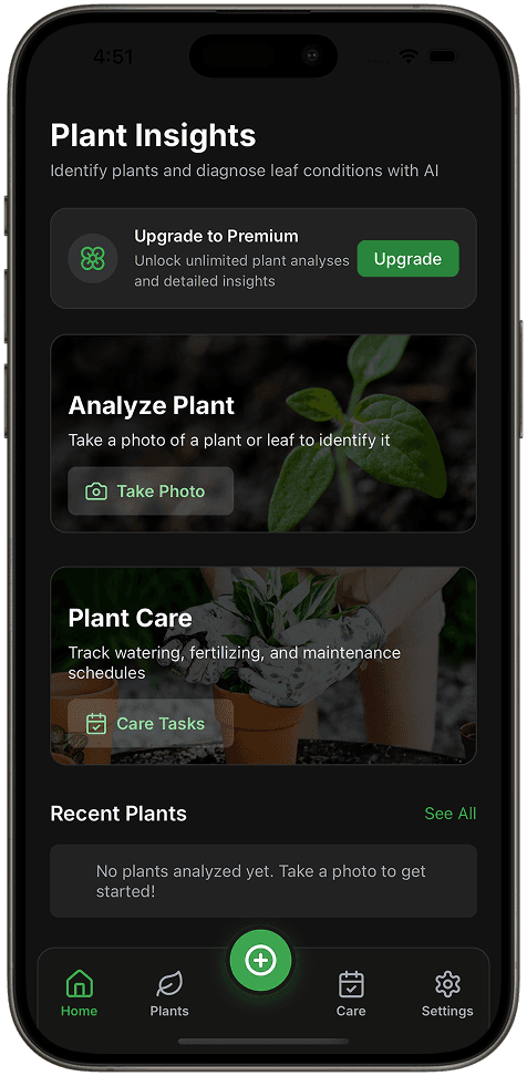 Plant identification app interface showing a Monstera Deliciosa being identified